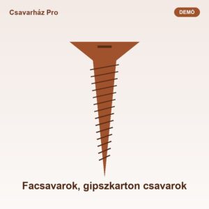 Facsavarok, gipszkarton csavarok