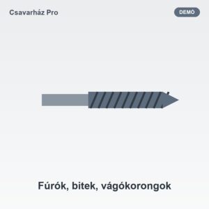 Fúrók, bitek, vágókorongok