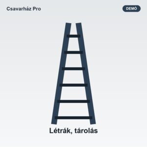 Létrák, tárolás
