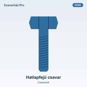 Hatlapfejű csavar
